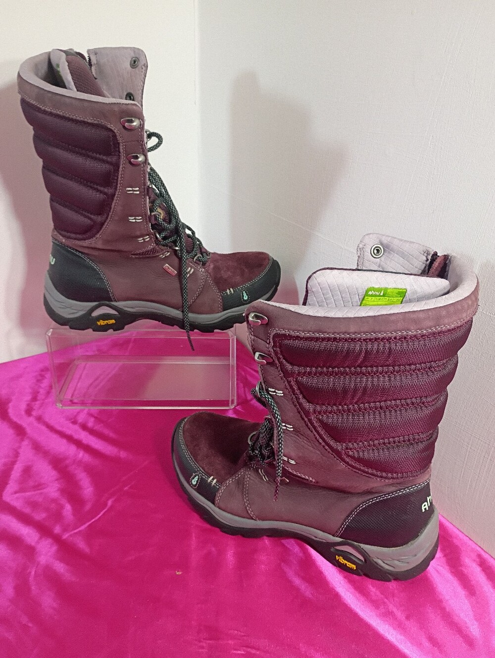 AHNU Boots Womens Size 6 Grade Purple High Northridge Wint Hiking Boot Vibrant. - Picture 2 of 7